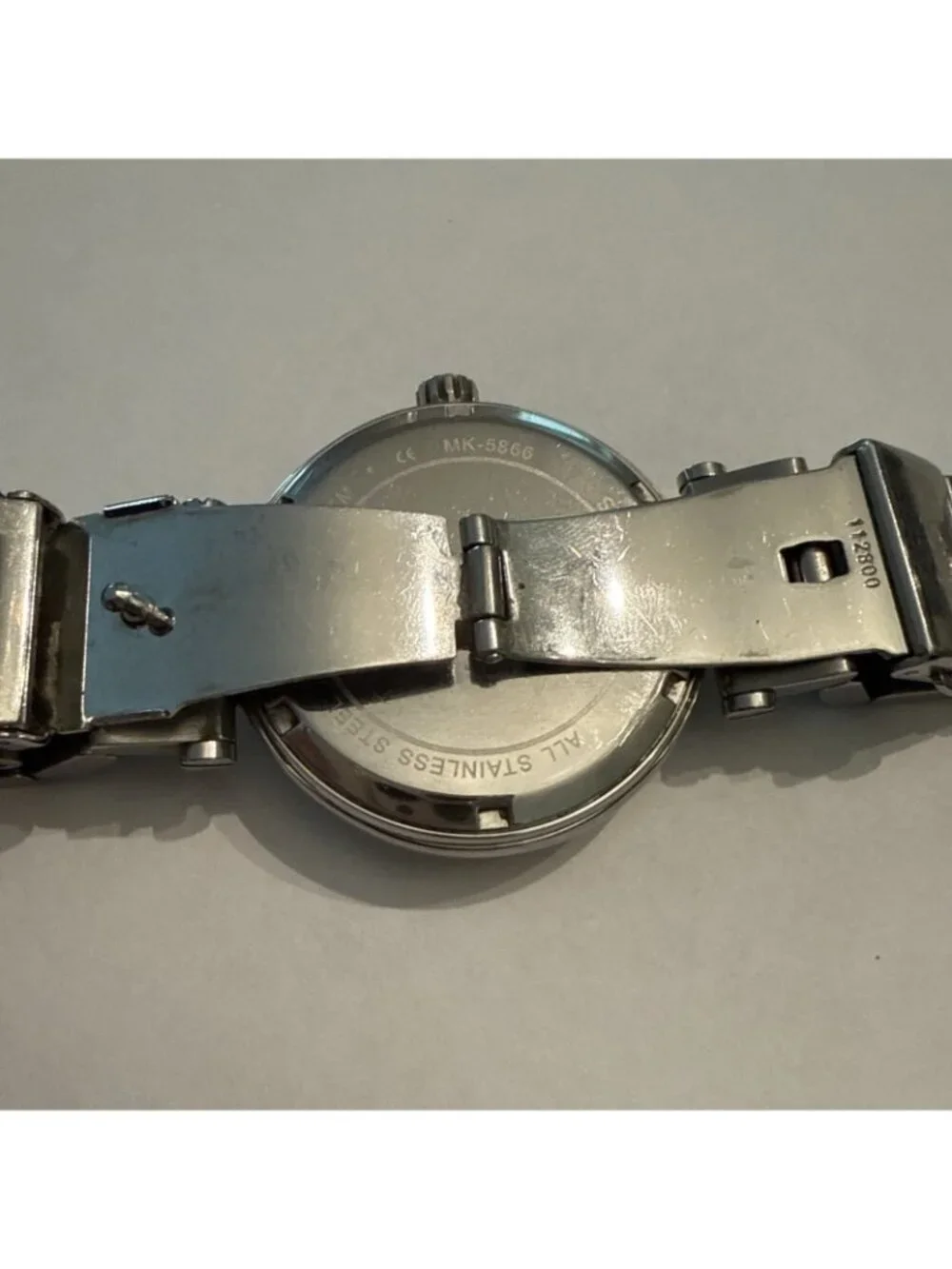 Michael Kors Skylar MK5866 Stainless Steel Analog Dial Quartz Watch NEW BATTERY